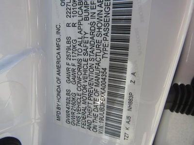 2019 Acura TLX 3.5L Technology Pkg w/A-Spec Pkg