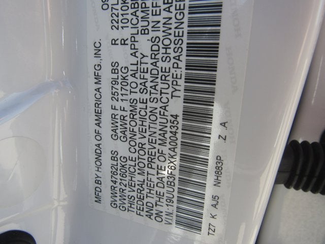 2019 Acura TLX 3.5L Technology Pkg w/A-Spec Pkg