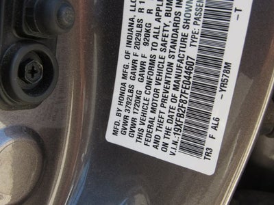 2015 Honda Civic Sedan EX