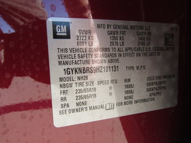 2017 Cadillac XT5 Luxury FWD