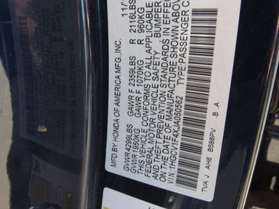 2018 Honda Accord Sedan EX 1.5T