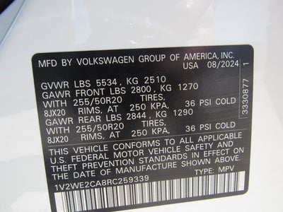 2024 Volkswagen Atlas Cross Sport 2.0T SE w/Technology