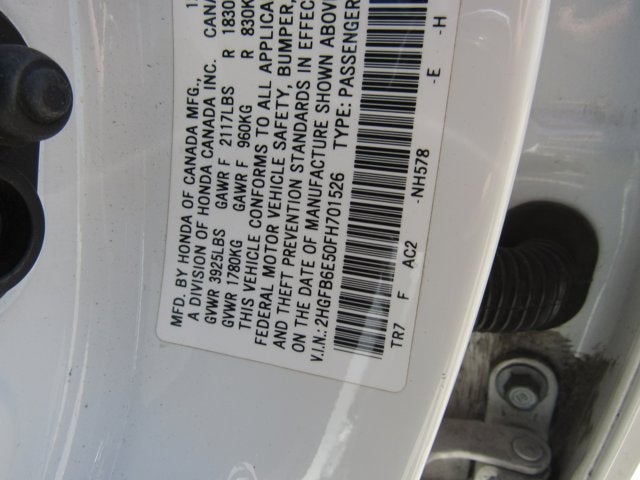 2015 Honda Civic Sedan Si