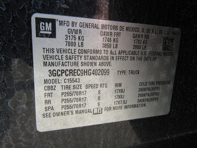 2017 Chevrolet Silverado 1500 LT