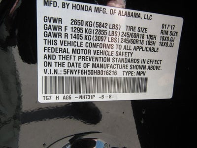 2017 Honda Pilot EX-L