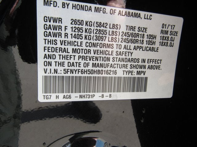 2017 Honda Pilot EX-L