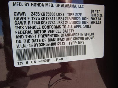 2017 Acura MDX w/Technology Pkg