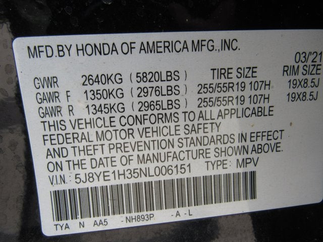 2022 Acura MDX 3.5L