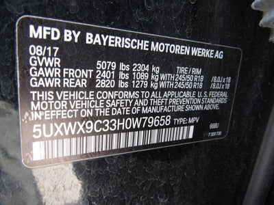 2017 BMW X3 xDrive28i