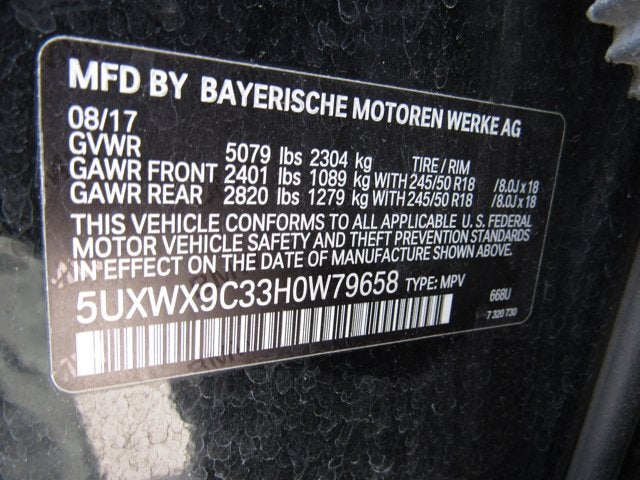 2017 BMW X3 xDrive28i