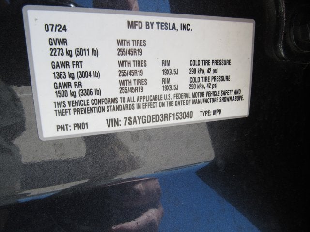 2024 Tesla Model Y Standard Range