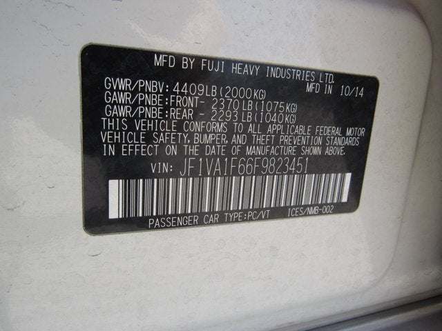 2015 Subaru WRX Premium