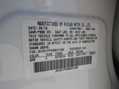 2016 INFINITI Q70L 3.7