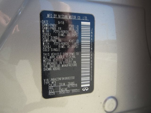 2019 INFINITI QX80 LUXE